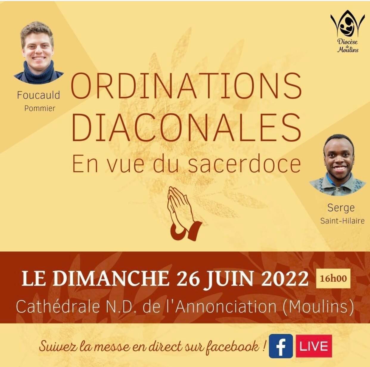 ORDINATIONS DIACONALES - 26 JUIN 2022
