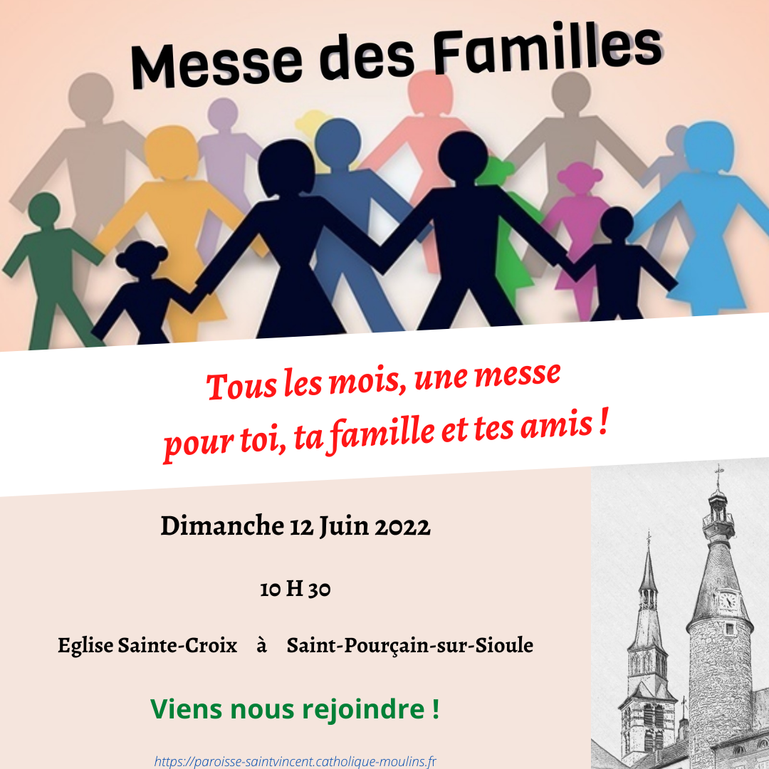 MESSE DES FAMILLES - DIMANCHE 12 JUIN 2022