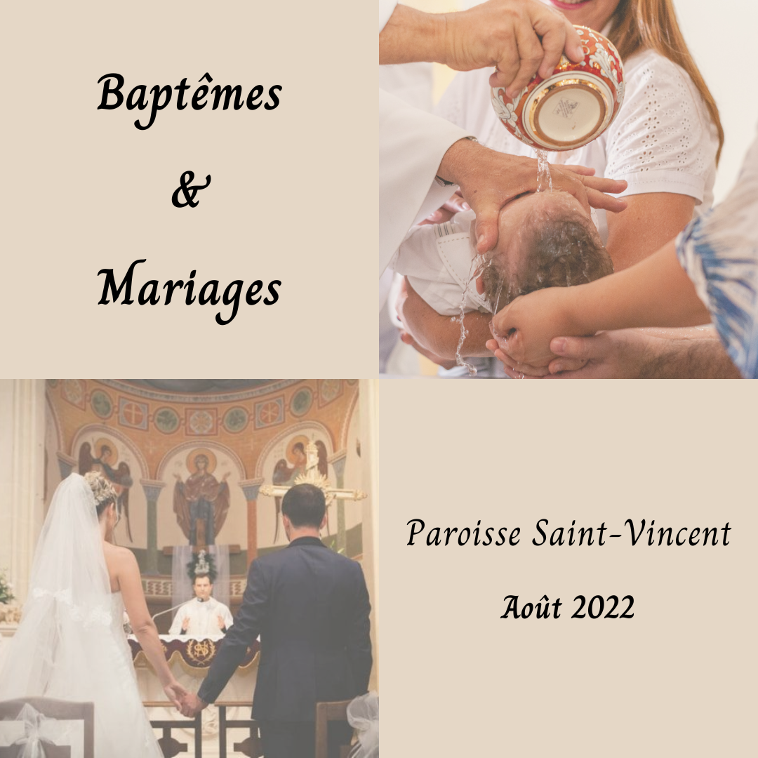 BAPTEMES & MARIAGES - AOUT 2022