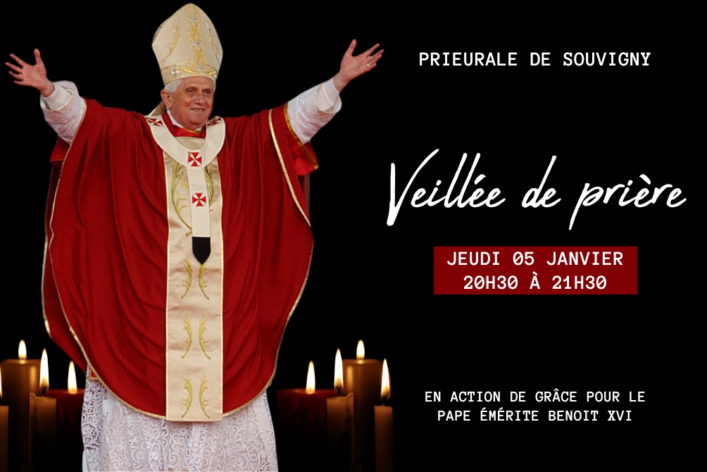 VEILLEE DE PRIERE POUR LE PAPE BENOIT XVI