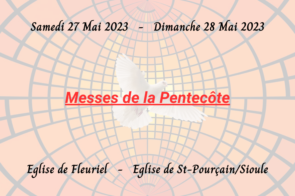 MESSES DE PENTECOTE 2023