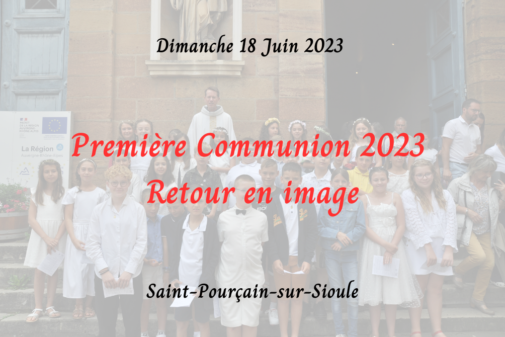 PREMIERE COMMUNION 2023 - RETOUR EN IMAGE