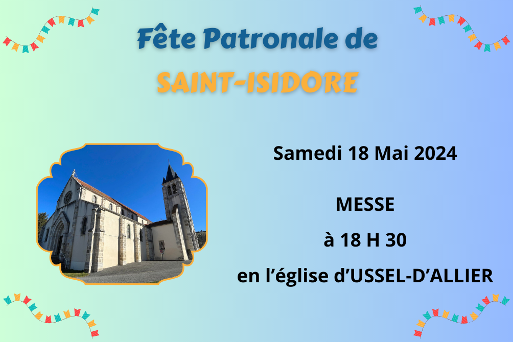 USSEL-D'ALLIER - FETE PATRONALE DE SAINT-ISIDORE