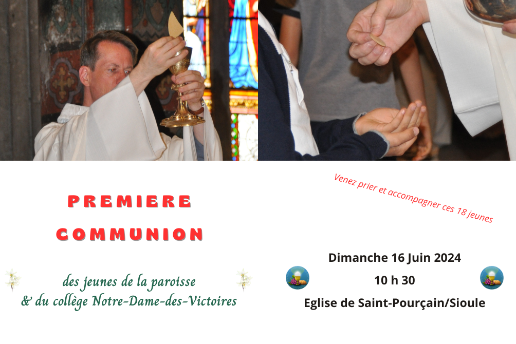 MESSE DE LA PREMIERE COMMUNION - 16 JUIN 2024