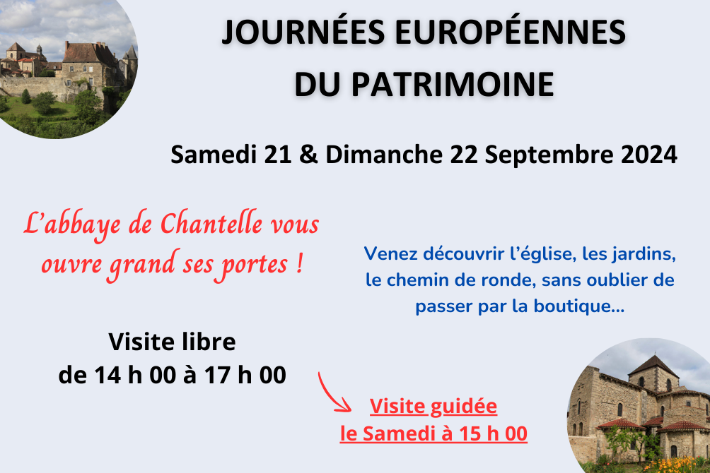 JOURNEES EUROPEENNES DU PATRIMOINE - 21 & 22 SEPTEMBRE 2024