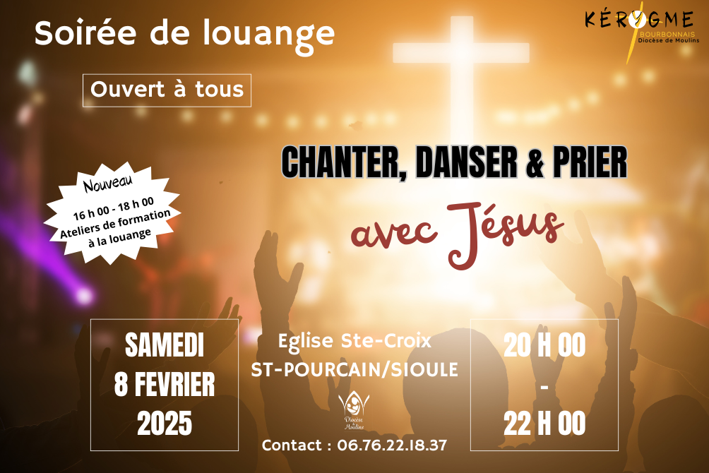 CHANTER, DANSER & PRIER AVEC JESUS - SAMEDI 8 FEVRIER 2025