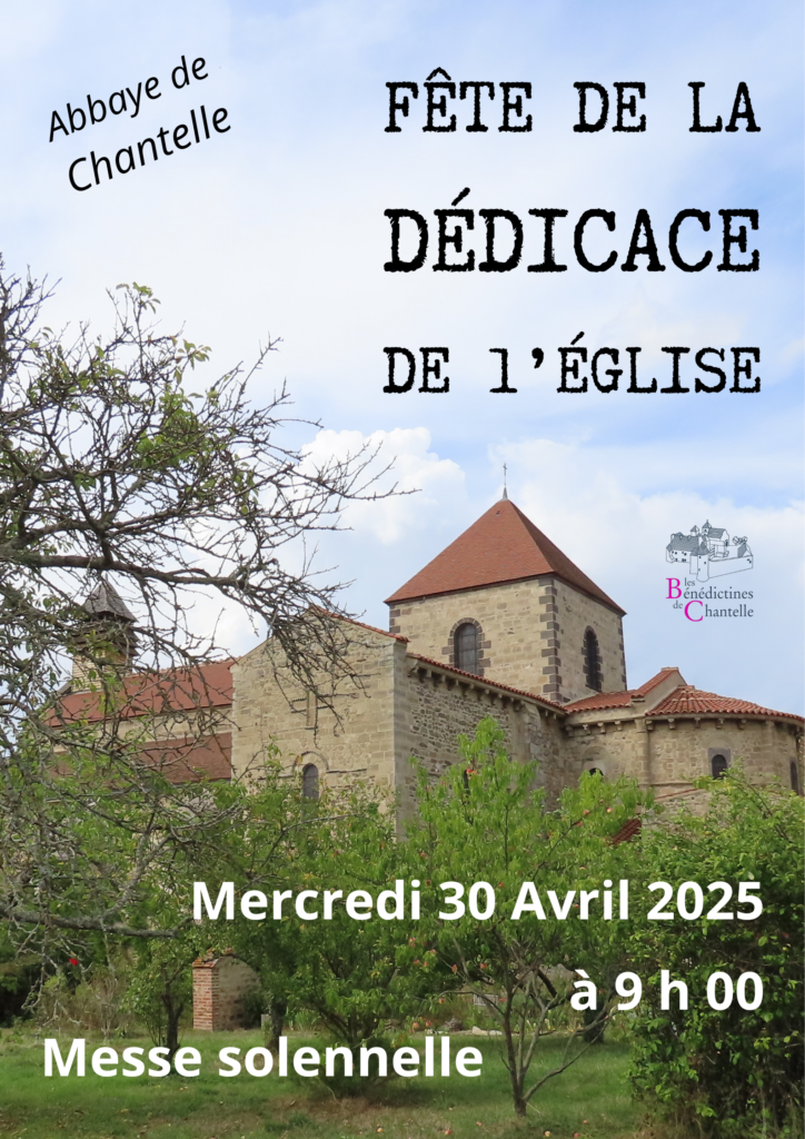 Affiche - Messe anniversaire - dédicace église de l'abbaye