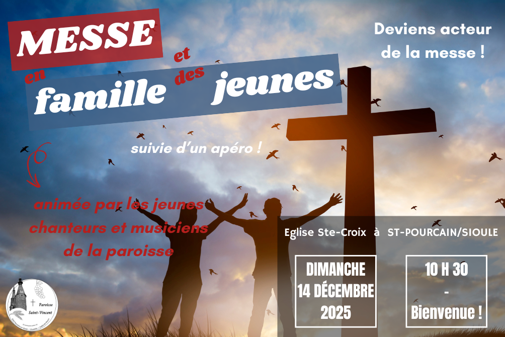 MESSE EN FAMILLE ET DES JEUNES - DIMANCHE 14 DÉCEMBRE 2025