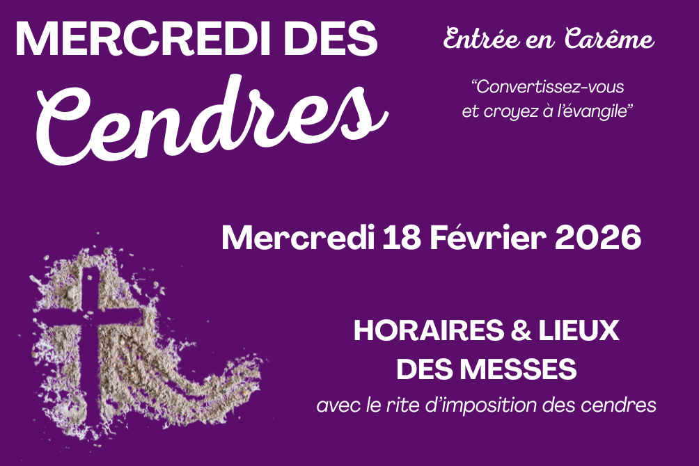 MESSES DU MERCREDI DES CENDRES - 18 FÉVRIER 2026