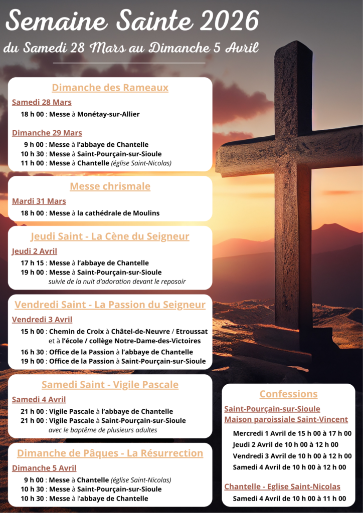 Affiche - Semaine Sainte 2026