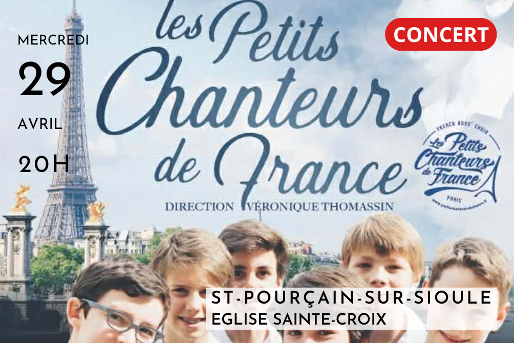 CONCERT - LES PETITS CHANTEURS DE FRANCE - SAINT-POURÇAIN-SUR-SIOULE