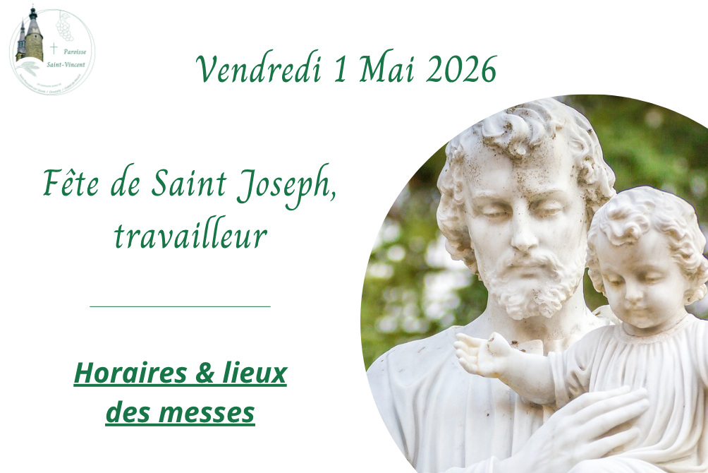 MESSE DU 1 MAI 2026 - SAINT JOSEPH, TRAVAILLEUR