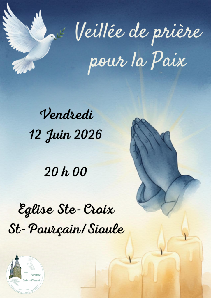 Affiche - Veillée de prière pour la Paix
