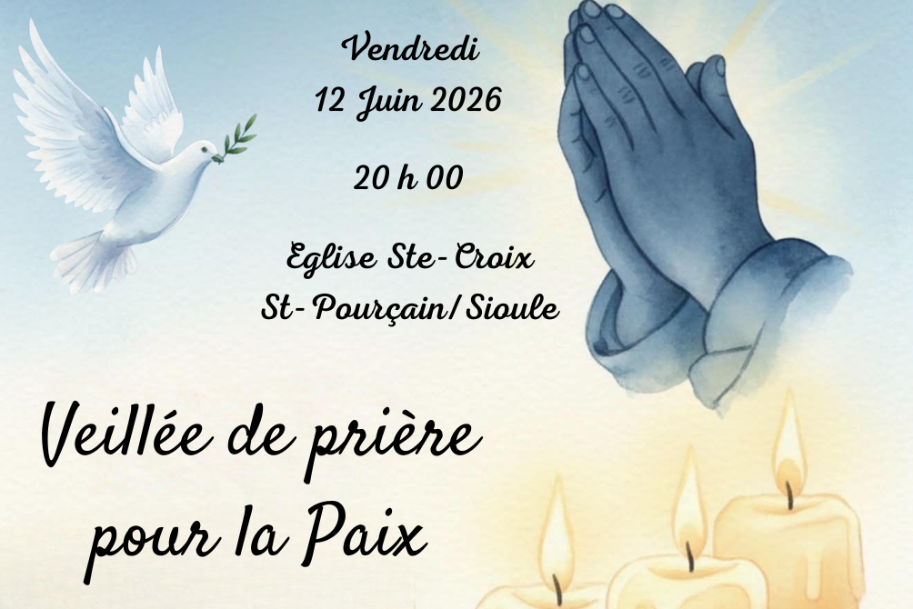 VEILLÉE DE PRIÈRE POUR LA PAIX - VENDREDI 12 JUIN 2026