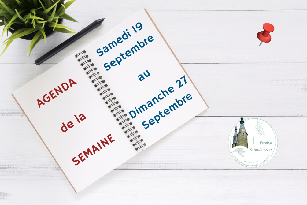 AGENDA - SAMEDI 19 SEPTEMBRE AU DIMANCHE 27 SEPTEMBRE 2026