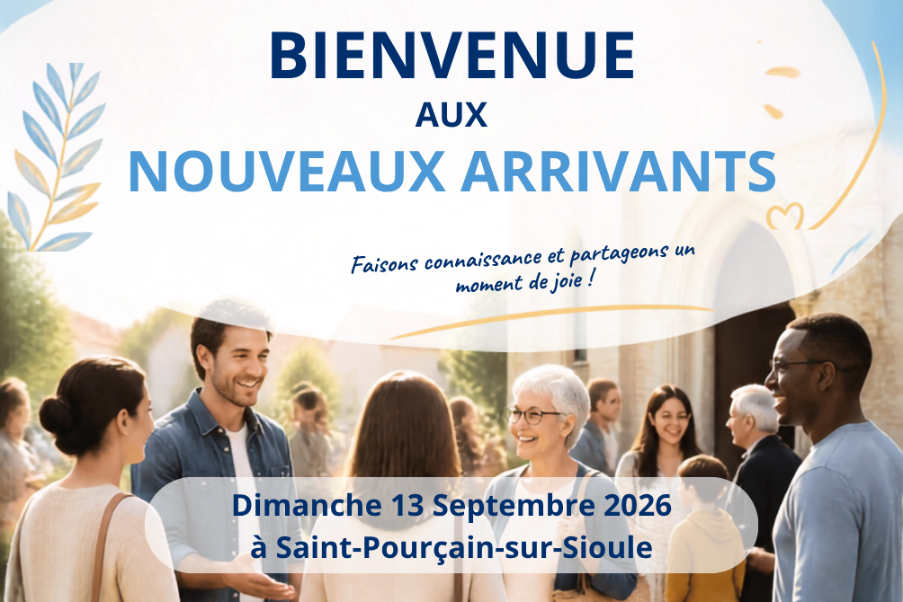 ACCUEIL DES NOUVEAUX ARRIVANTS - DIMANCHE 13 SEPTEMBRE 2026